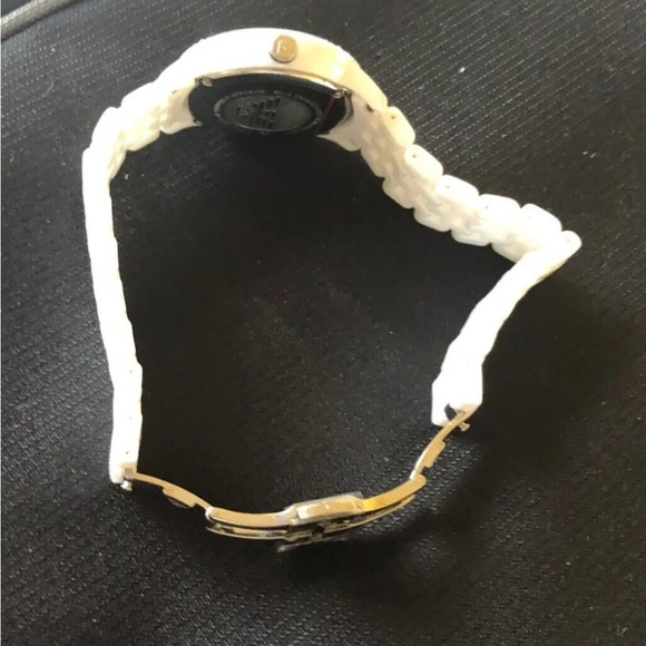 New Emporio Armani Ceramic Bracelet White Mother Of Pearl Dial Watch AR1477 main image 15